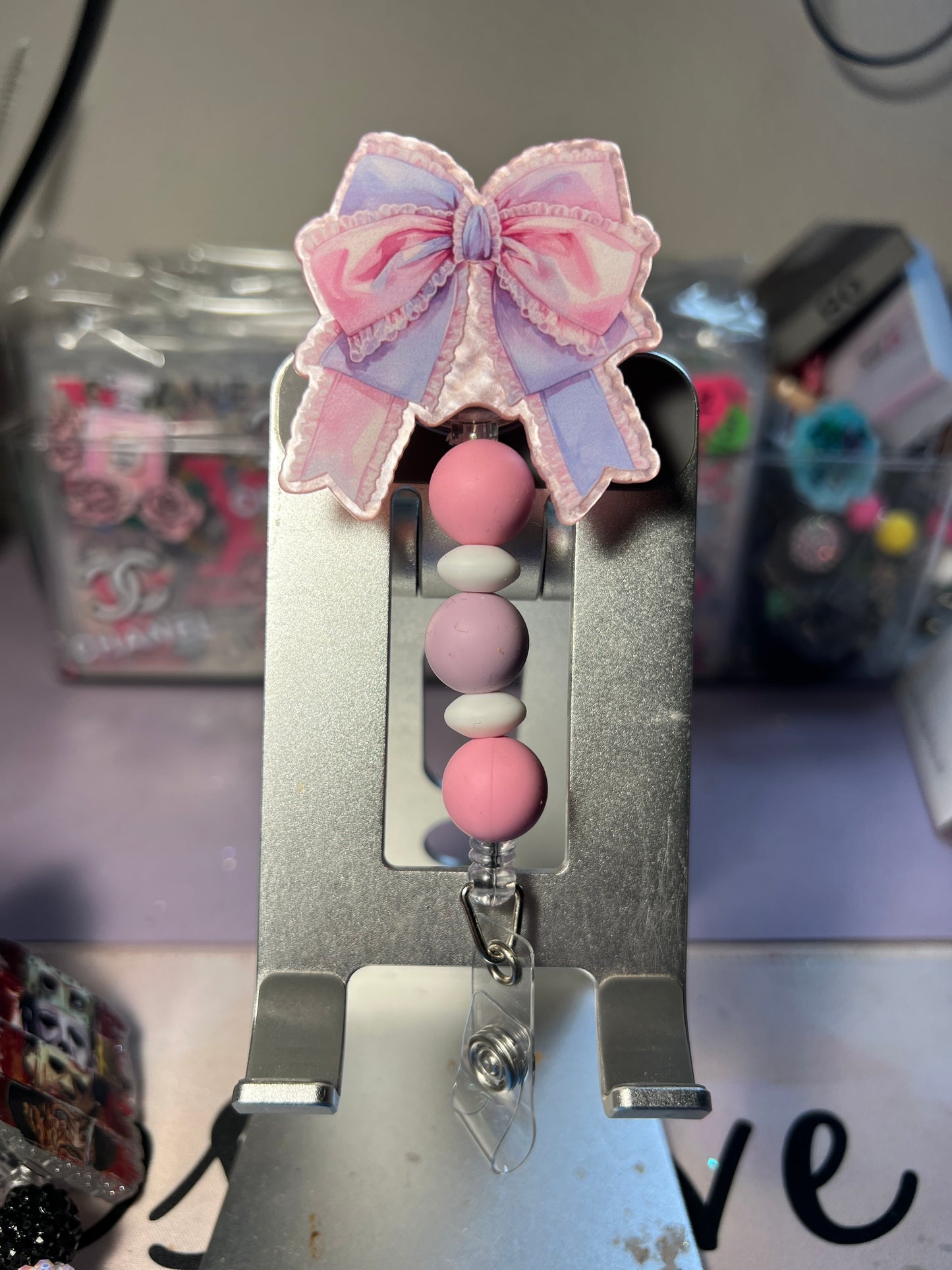 Badge Reels with Beads