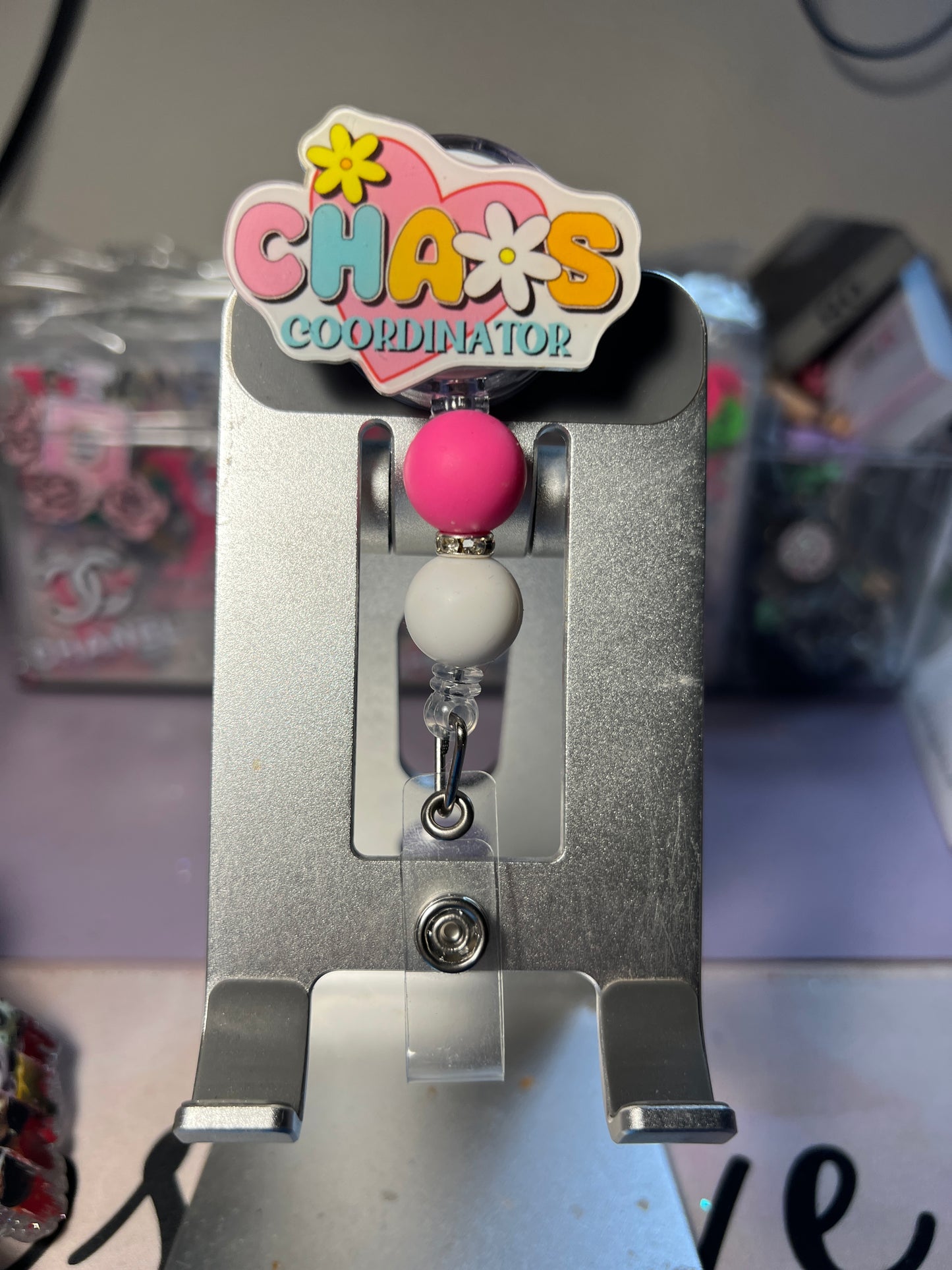 Badge Reels with Beads