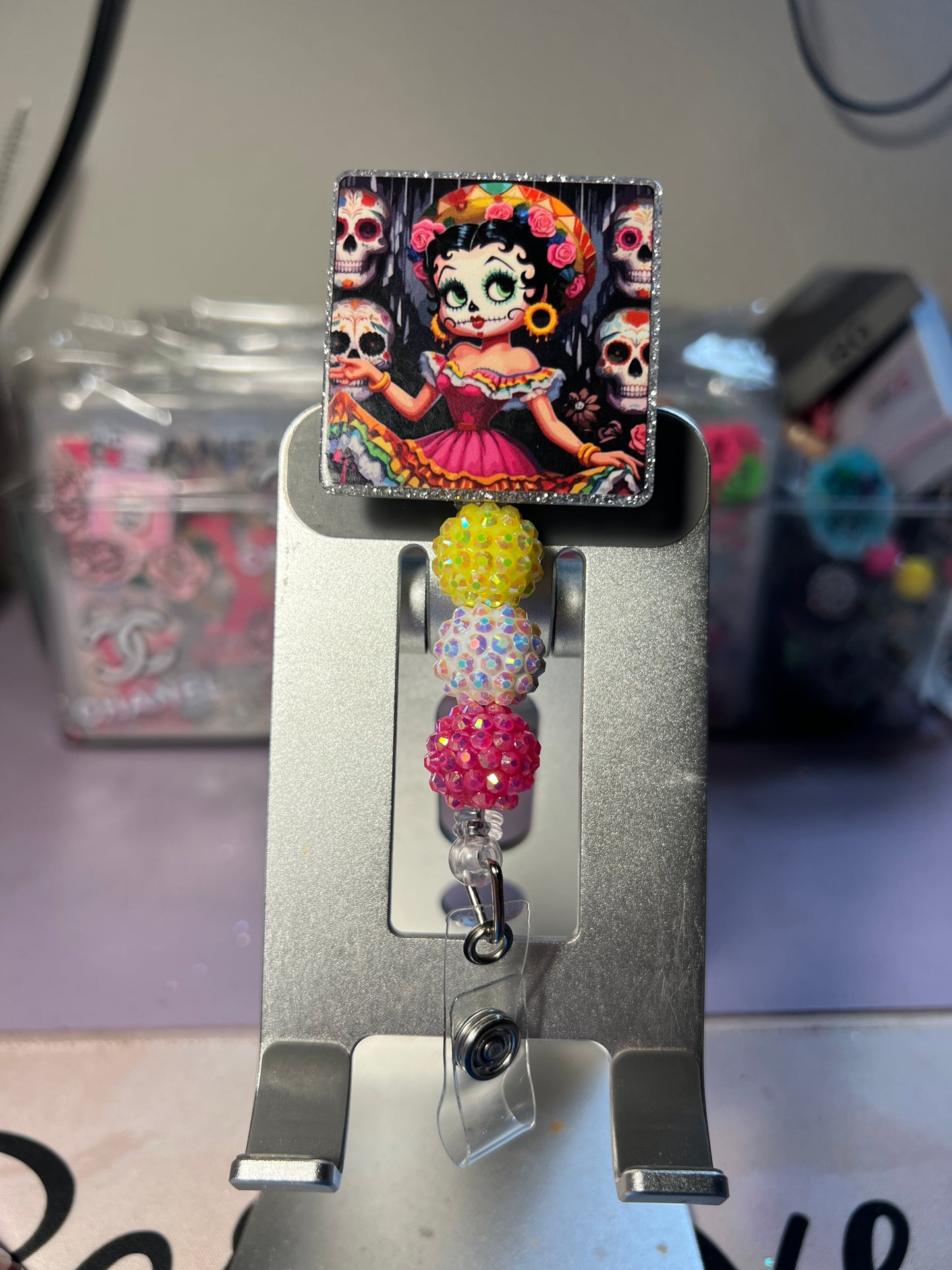Badge Reels with Beads