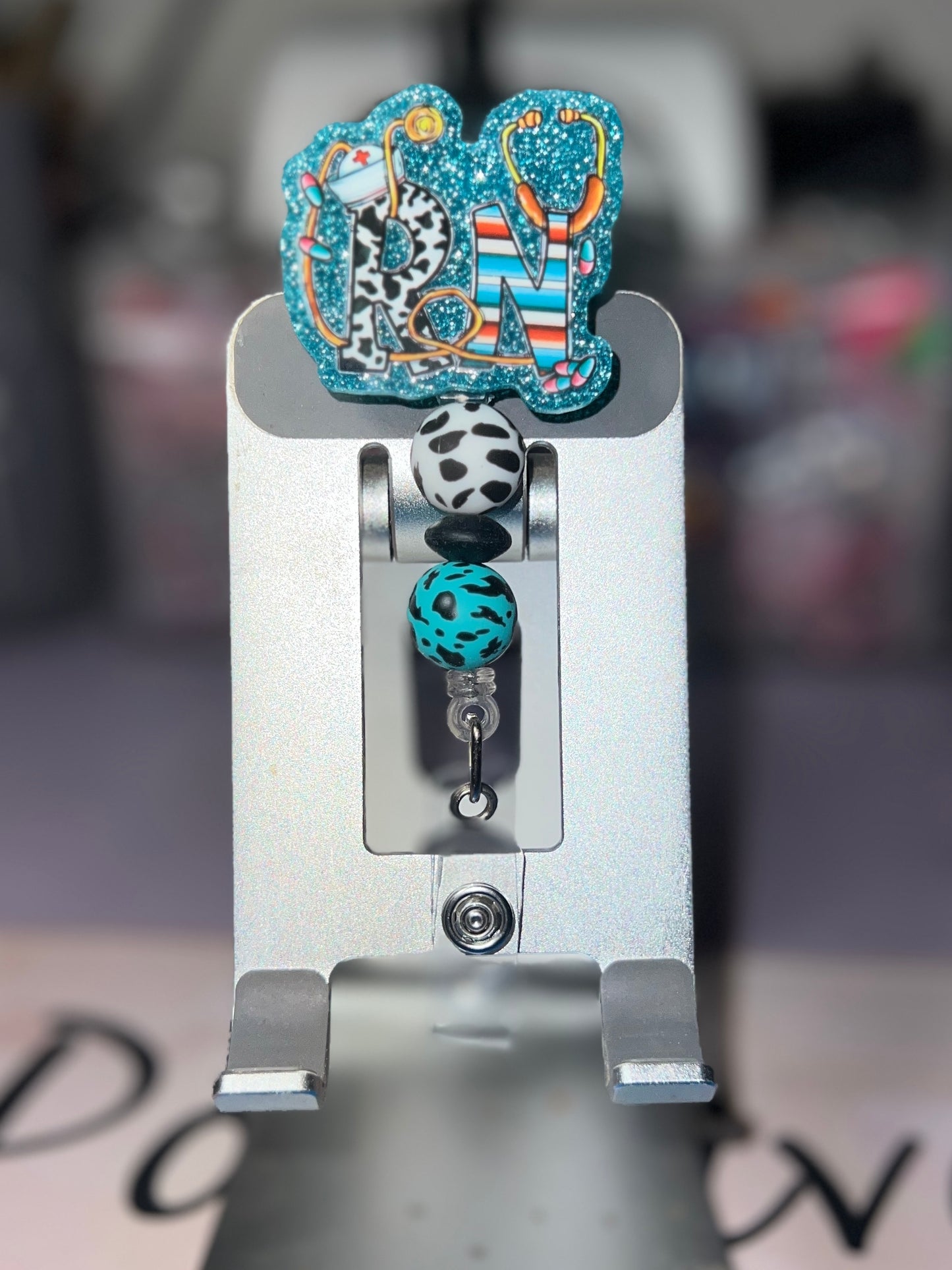 Badge Reels with Beads