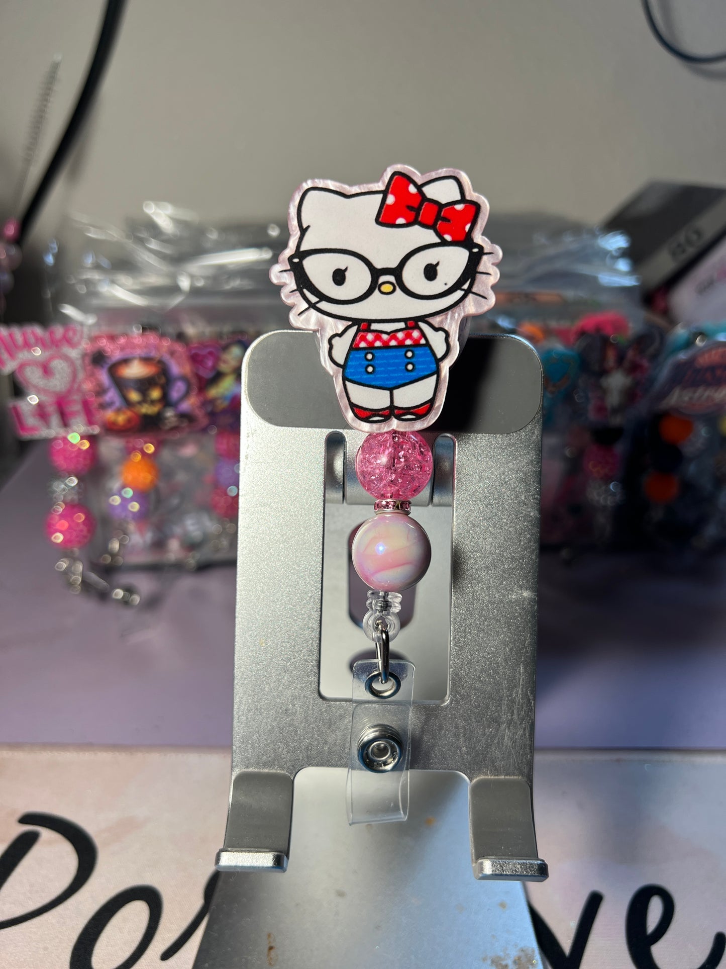 Badge Reels with Beads
