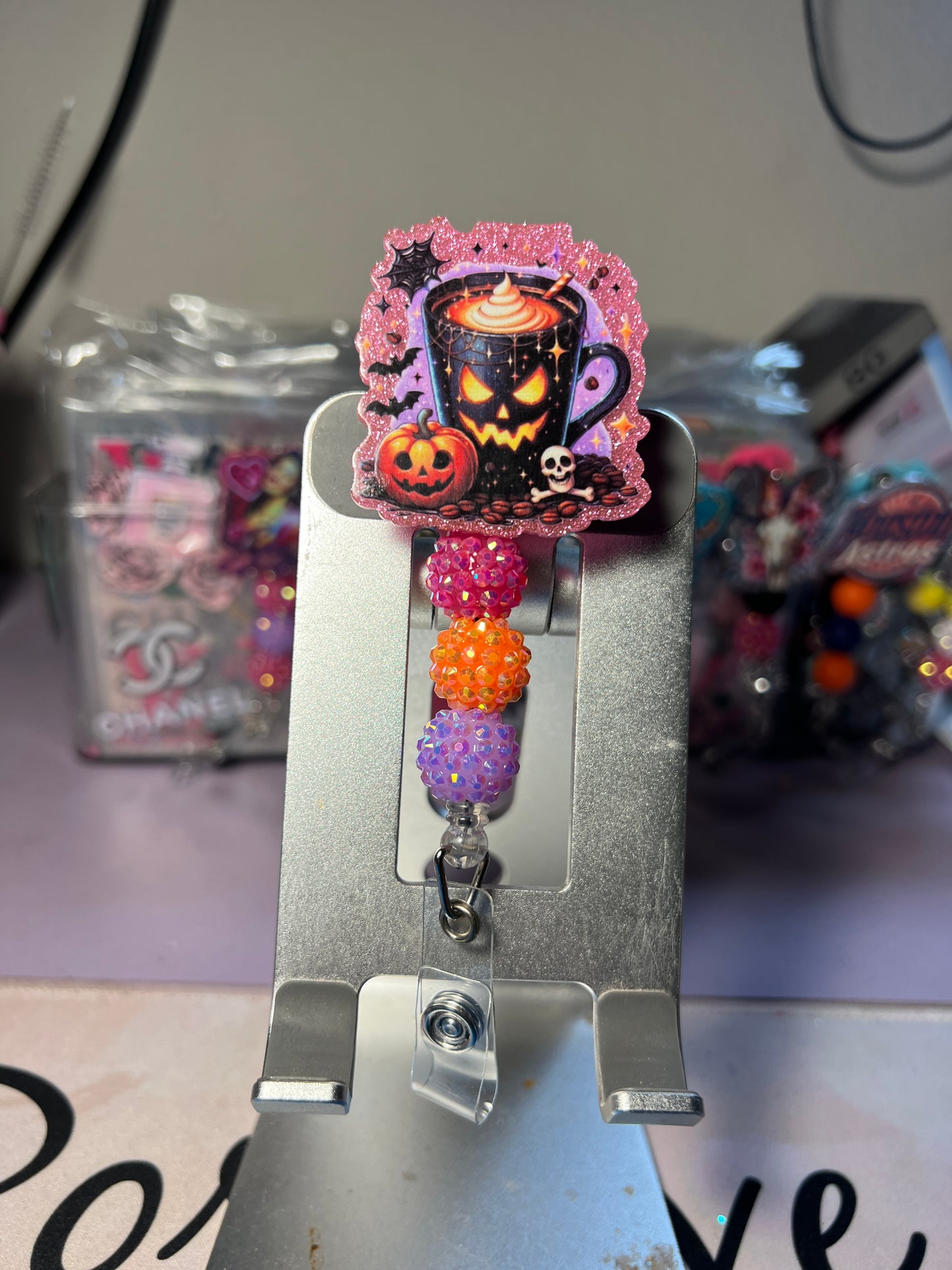 Badge Reels with Beads