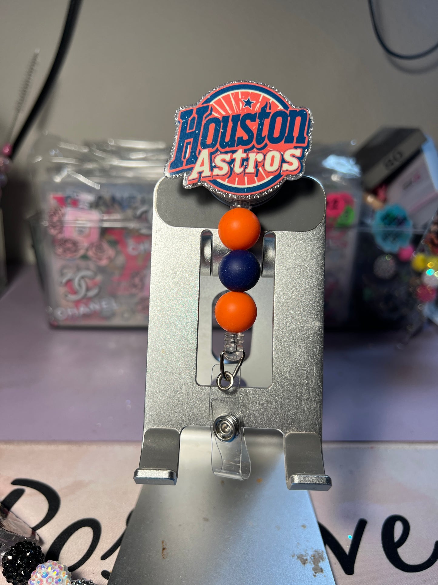 Badge Reels with Beads